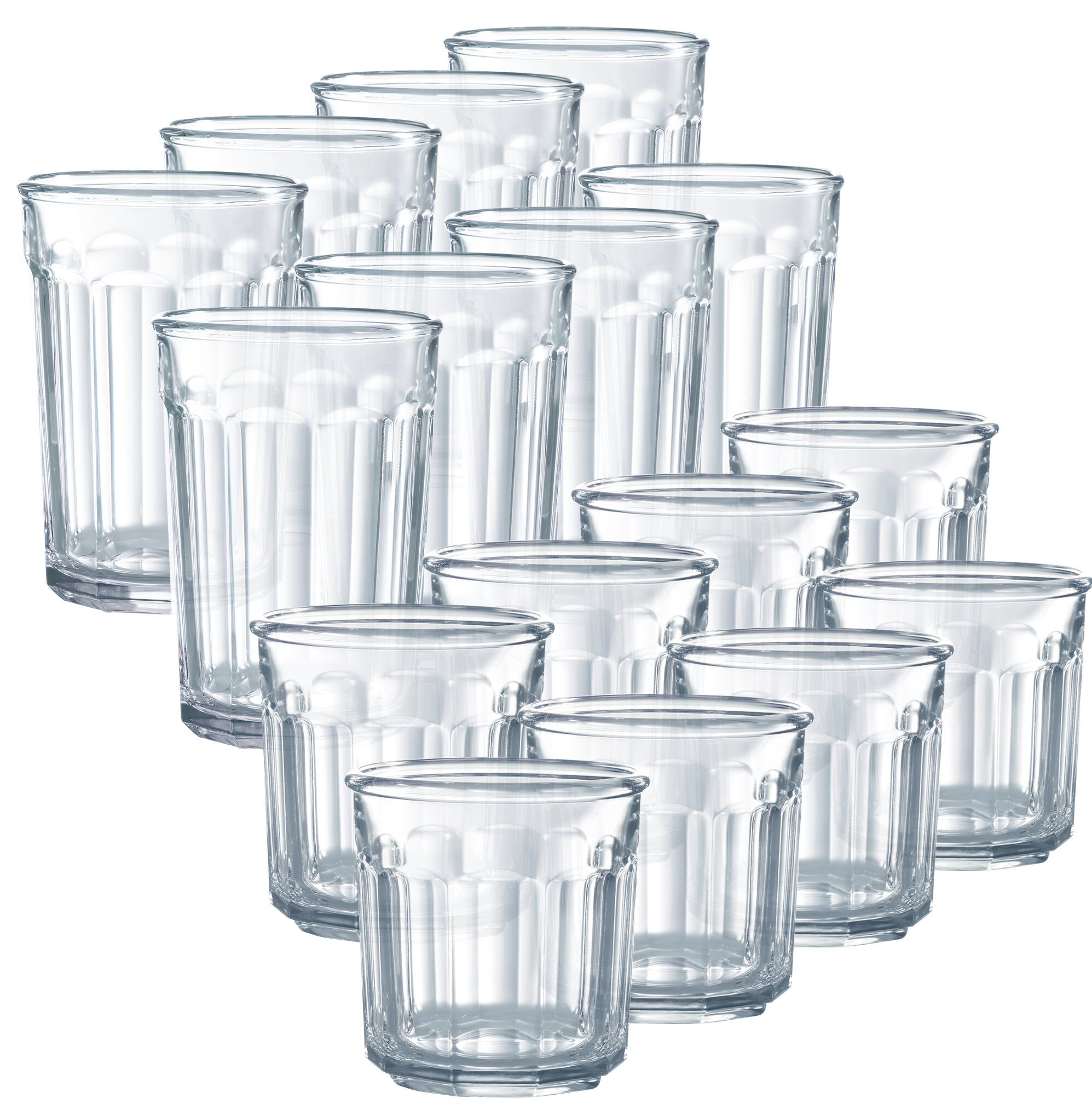 Wayfair Basics® 16 Piece Assorted Glassware Set & Reviews