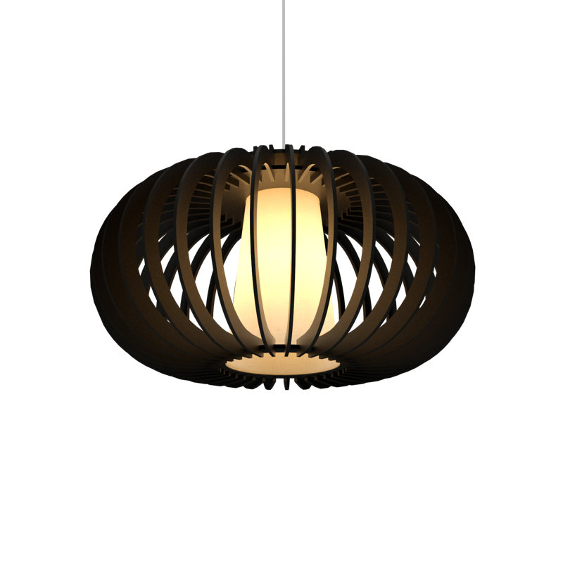 Stecche Di Legno 1 - Light Pendant, 16.38" H x 30.42" W x 30.42" D, Imbuia