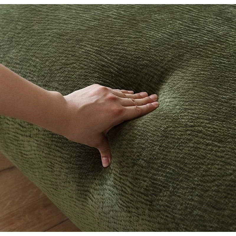 Canapé rétro vert décontracté, 2, H 29,13 po x l 102,36 po x P 40,16 po