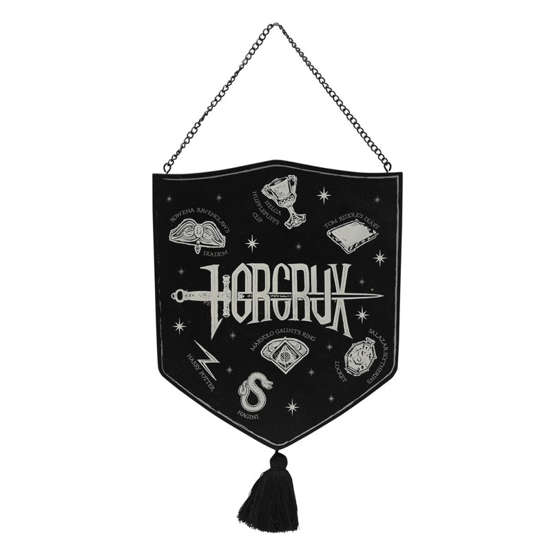 Harry Potter Dark Arts Glow In The Dark Wooden Plaque Horcrux