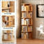 Bibliothèque rotative à 6 niveaux, bibliothèque rotative à 360 °, peu encombrante, petite bibliothèque rotative pour chambre à coucher, salon, maison, bureau-1610352474