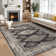Medallion Machine Washable Rug with Rubber Backing for Living Room Non-Slip Area Rug Easy-Cleaning Vintage Floor Carpet for Bedroom Dining Room Office Playroom Nursery