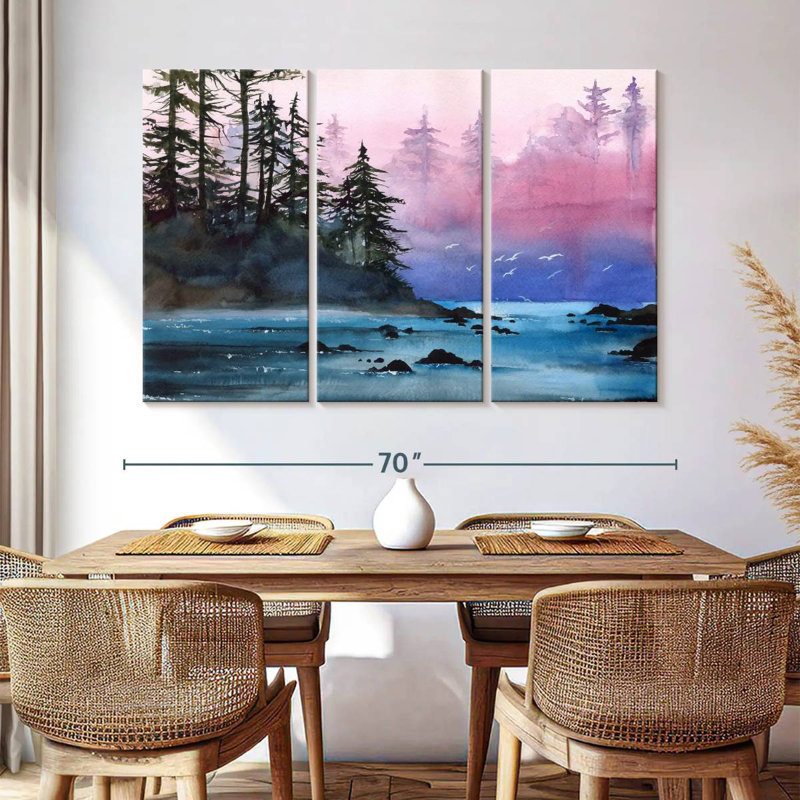Alvord Misty Forest River, 42" H x 65" W