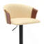 Tabouret de bar réglable en bois noir-397481738