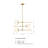 Clendon 3 - Light Dimmable Sputnik Modern Linear Chandelier