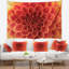 Tapisserie florale fleur brune à pétales denses-28502882