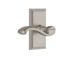 Grandeur Carré Plate Privacy with Portofino Lever