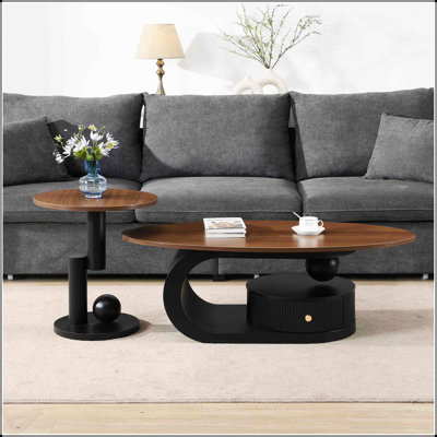 Ensemble de 2 tables gigognes Luxury