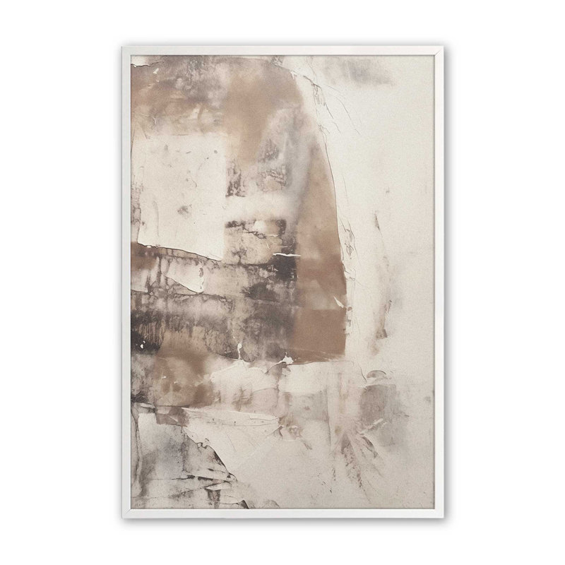 Mocha Musings I, Cadre simple blanc opaque, H 17 po x l 13 po