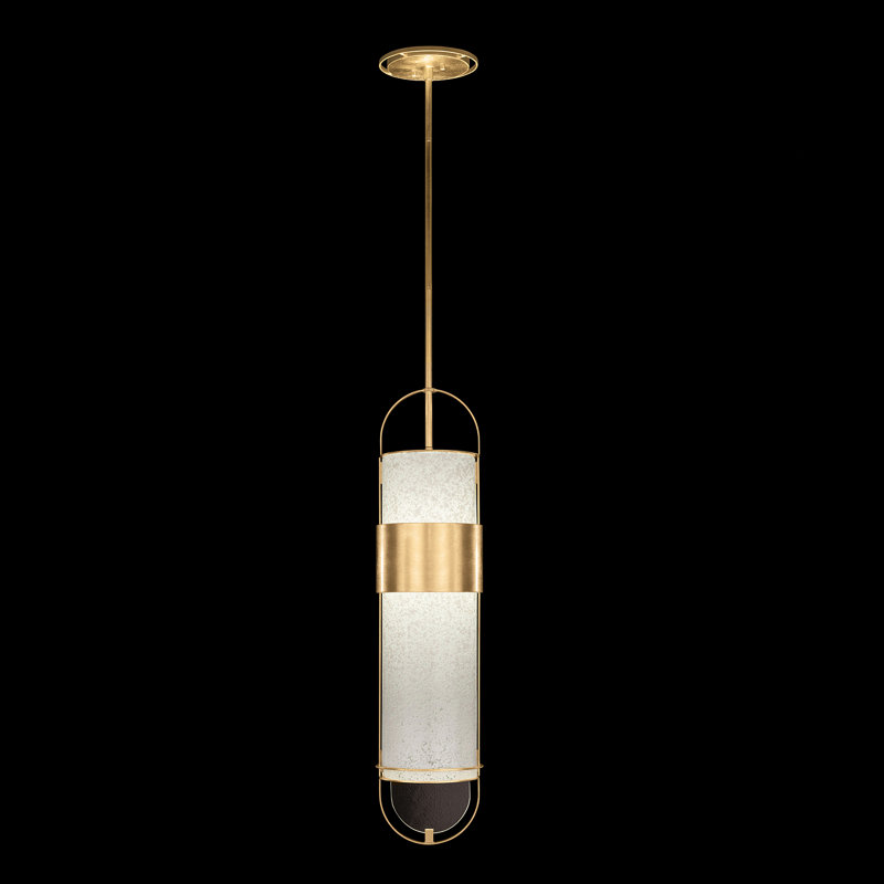 Luminaire suspendu rond BOND 8, Blanc, Or