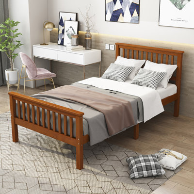 Solid Wood Slat Bed