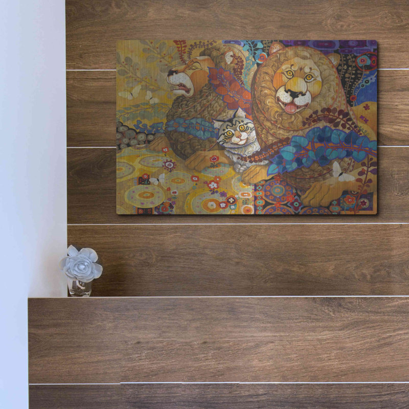 "Tapisserie Leonine" par David Galchutt, H 12 po x l 16 po