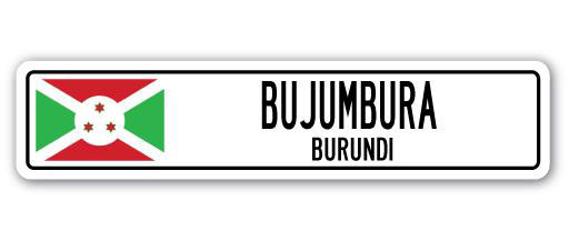 Panneau de signalisation en aluminium Atwater Bujumbura, H 6 po x l 24 po x P 1 po