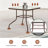 Ainikki Square Metal Outdoor Dining Table With Umbrella Hole , 33.5'' in. W 33.5'' in. D