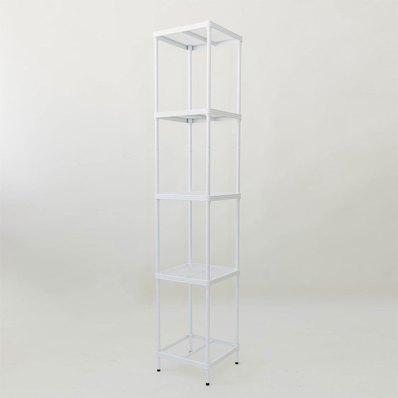 13.8'' W Steel Height -Adjustable Shelving Unit, White