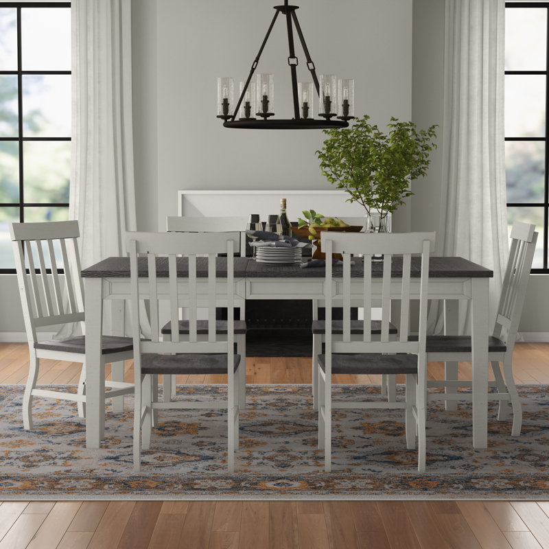Jolin 6 - Person Extendable Four Leg Dining Set