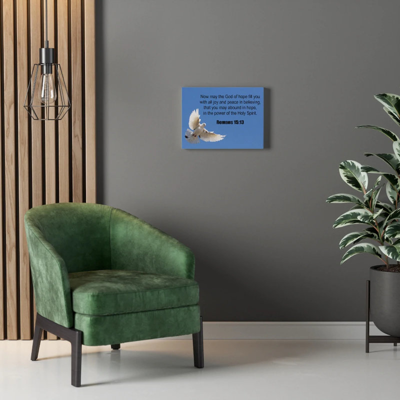 God Of Hope Romans 15:13 - Wrapped Canvas Print, 30cm H x 41cm W