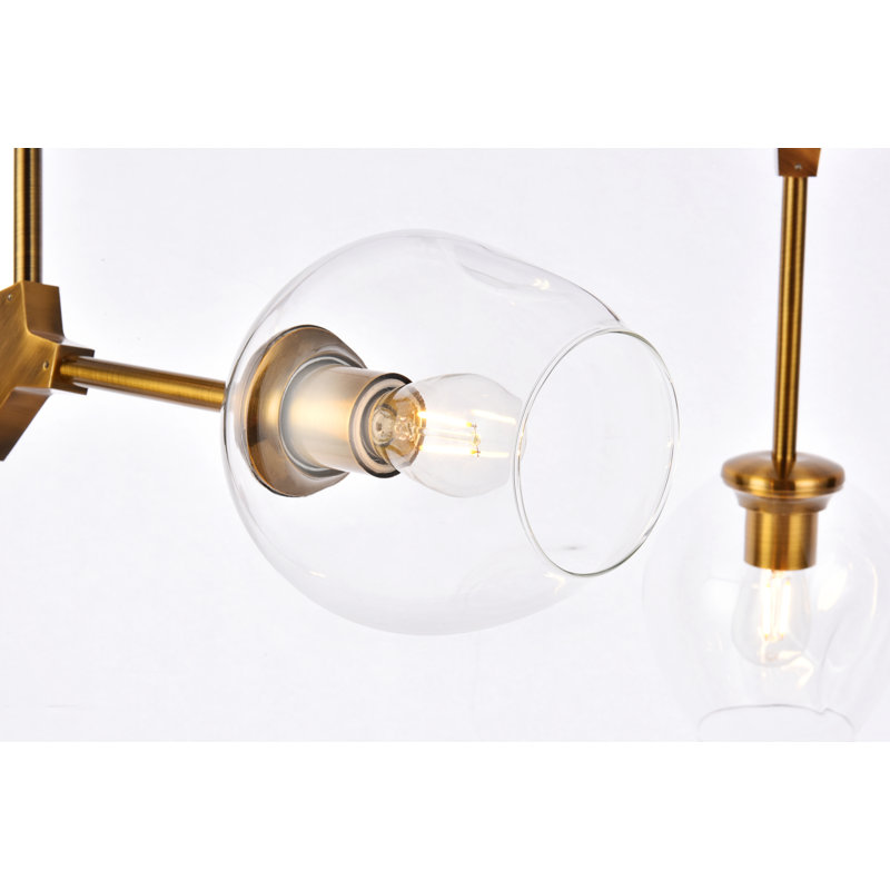 Lustre spoutnik 11 lumières Kalish , Laiton