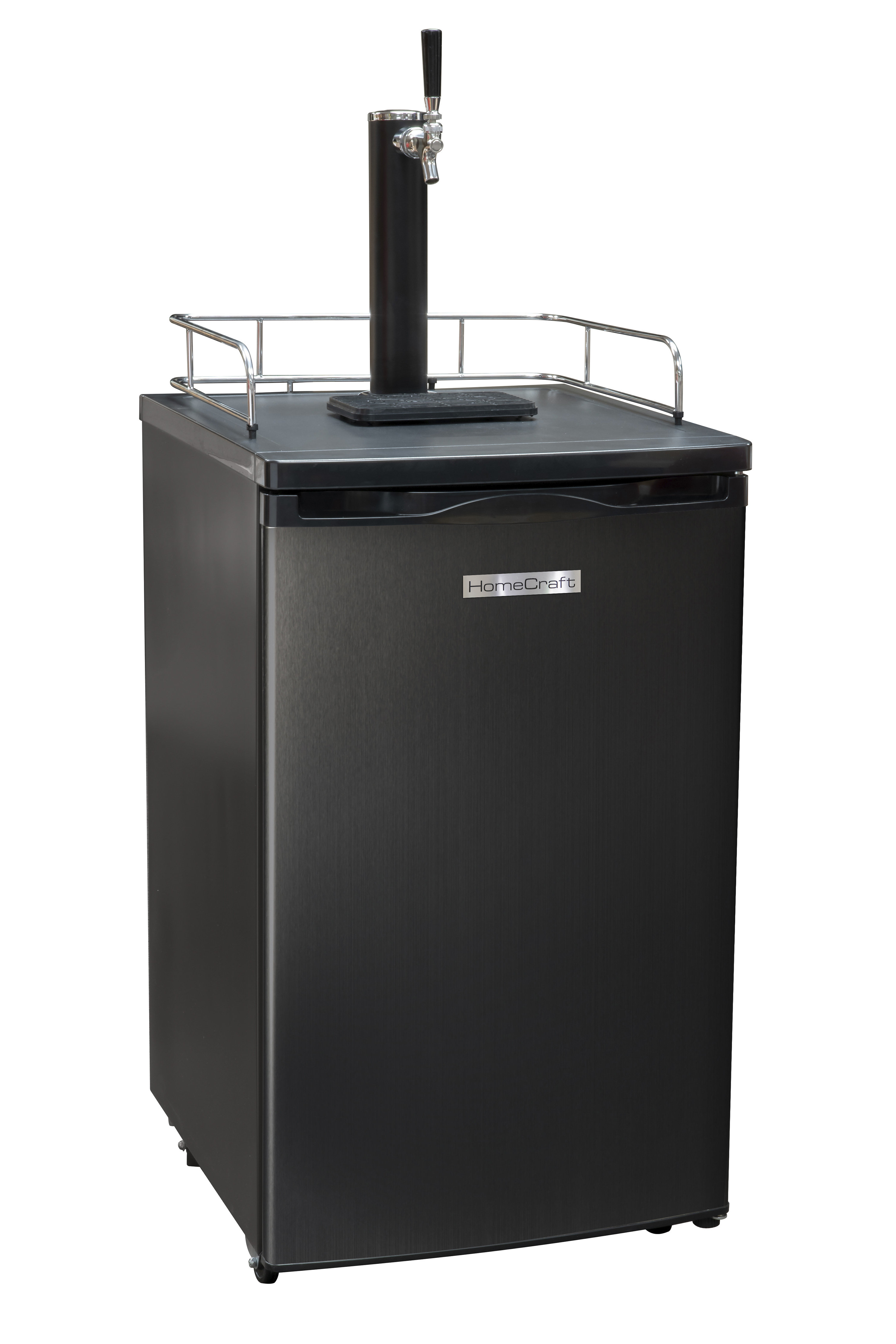 HomeCraft 4.9 cu. ft. Black Stainless Steel Single Tap Full Size