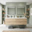 Ensemble de meuble-lavabo double 71 po Emit-1681667635
