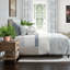 Ensemble de housse de couette en coton bleu rustique 8 pièces-101884013