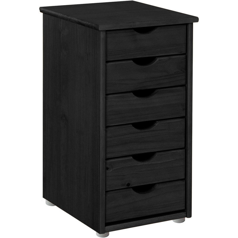 Edgardo Solid Wood 39 cm W Chest of 6 Drawers