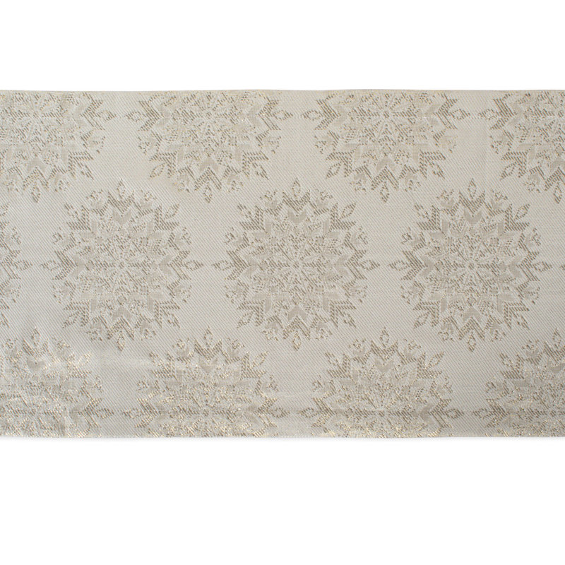 Valero Damask Christmas Table Runner, 72" L x 14" W