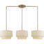 Luminaire suspendu cylindrique à 3 lumières DEL-91957452