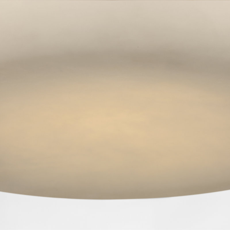 Kelly Wearstler Formosa 22" Flush Mount, Alabaster/Bronze