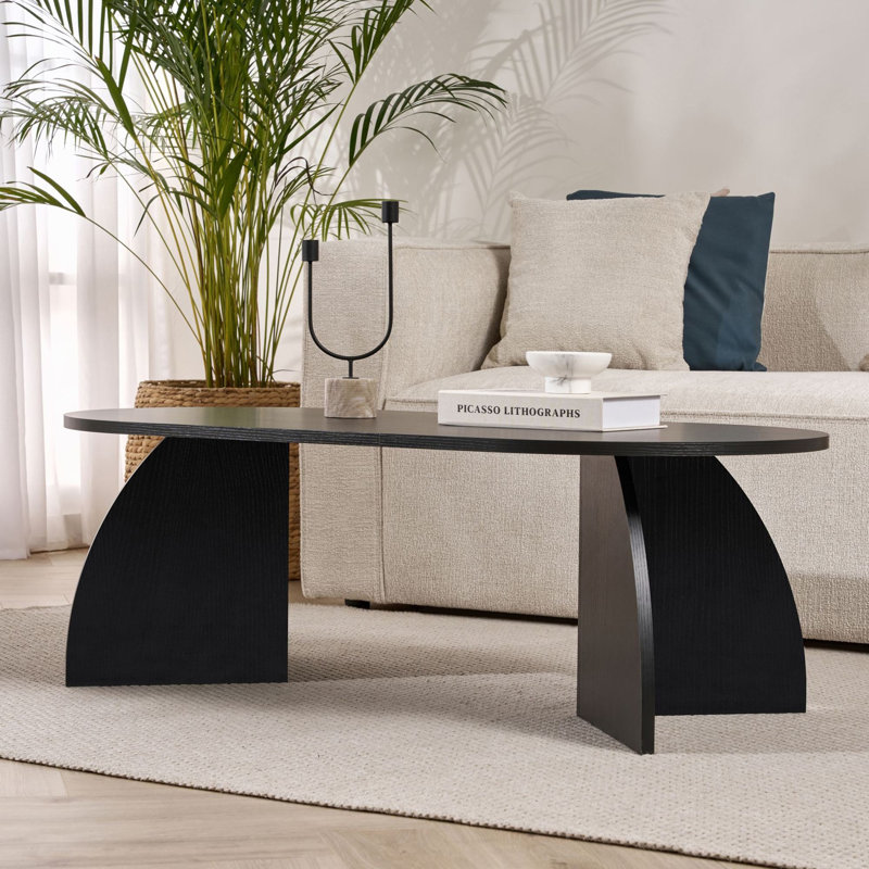Coffee Table, 60cm H x 120cm W x 40cm D, Wood Black