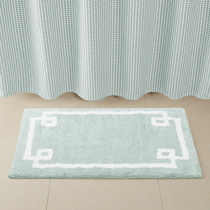 Cotton Tufted Bath Rug 24X40（Only One Rug）, Seafoam