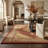 Rug Branch Faris 7' x 9' (6'6" x 9'4") Red/Beige Persian Medallion Indoor Area Rug, Traditional, Low Pile, Stain-Resistant Carpet - Living Room, Bedroom, Dining Room, and Kitchen-335271329