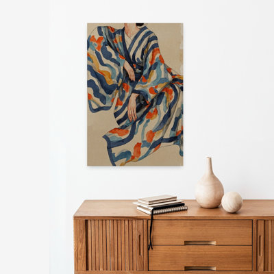 Denetria Contemporary Art Abstract Contemporary Traditional Wall Art 1 Piece Wrapped Canvas Wall Art