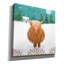  «Fluffy Highland Cow» par Elle Media Group, art mural sur toile, 37 po x 37 po
