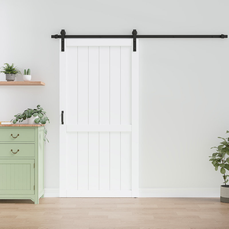 Portes intérieures de grange coulissantes 84 po H 84 po, 42''x84'', Sans fermeture en douceur