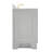 Freitas 43'' Solid Wood Single Bathroom Vanity in Grey with 0.75'' Carrara Marble Top, Left Offset, Rectangle Sink-2097261919-2131639922-2131639924