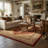 Rug Branch Faris 8' x 11' (7'9" x 10'8") Red/Beige Persian Medallion Indoor Area Rug, Traditional, Low Pile, Stain-Resistant Carpet - Living Room, Bedroom, Dining Room, and Kitchen-335271341