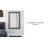 Jakavian Engineered Wood Flat Mirror-815172402