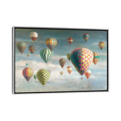 " Hot Air Balloons With Pink Crop " by Danhui Nai