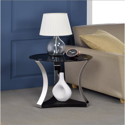 Table de bout en verre