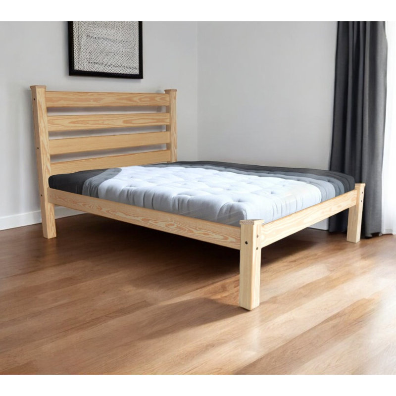 Natural Solid Wood Twin Bed Frame