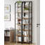 Bookcase, Narrow Bookcase Shelving Unit for Living Room, Office, Sturdy, Bedroom, Industrial -79870758-79870759