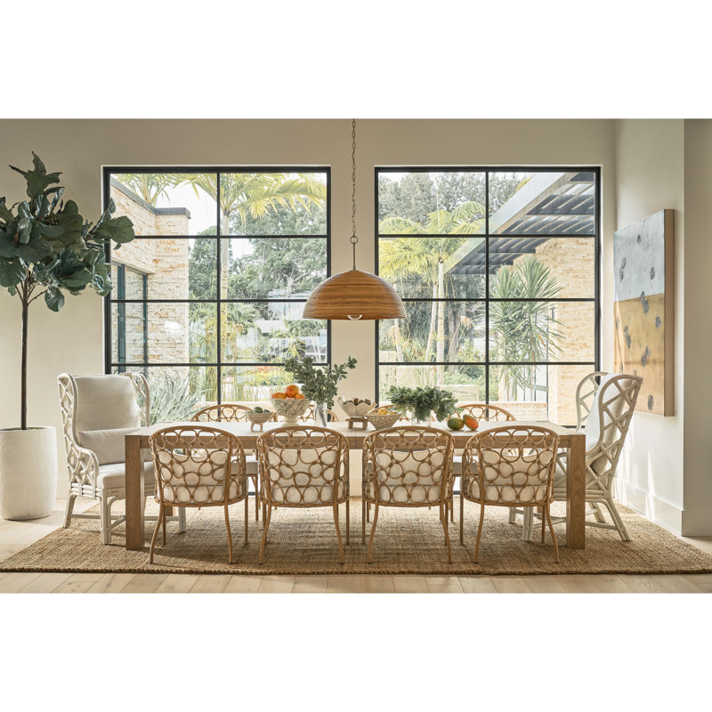 Pebble Upholstered Arm Chair, Natural
