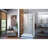 Unidoor 40" W x 72" H Frameless Shower Door and Fixed Panel with ClearMax™ Technology-12334120