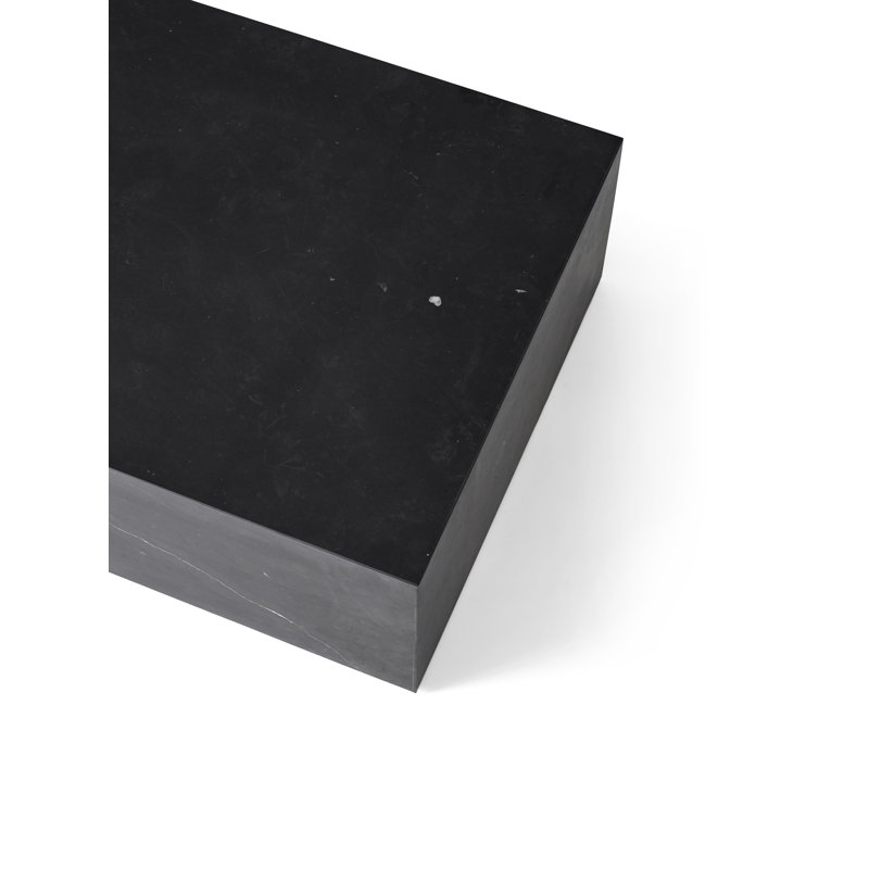 Plinth Coffee Table, Black Marquina