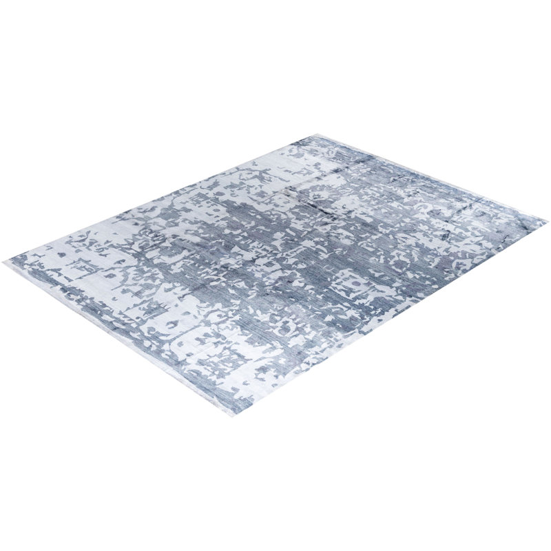 Overdyed One-of-a-Kind Rectangle 9'2" X 12'4" Hand Knotted Area Rug