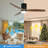 AuraVista 52" Modern 3-Blade Ceiling Fan with Light Kit & Remote Control – Flush Mount for Sleek, Space-Saving Design-123818171-123818167