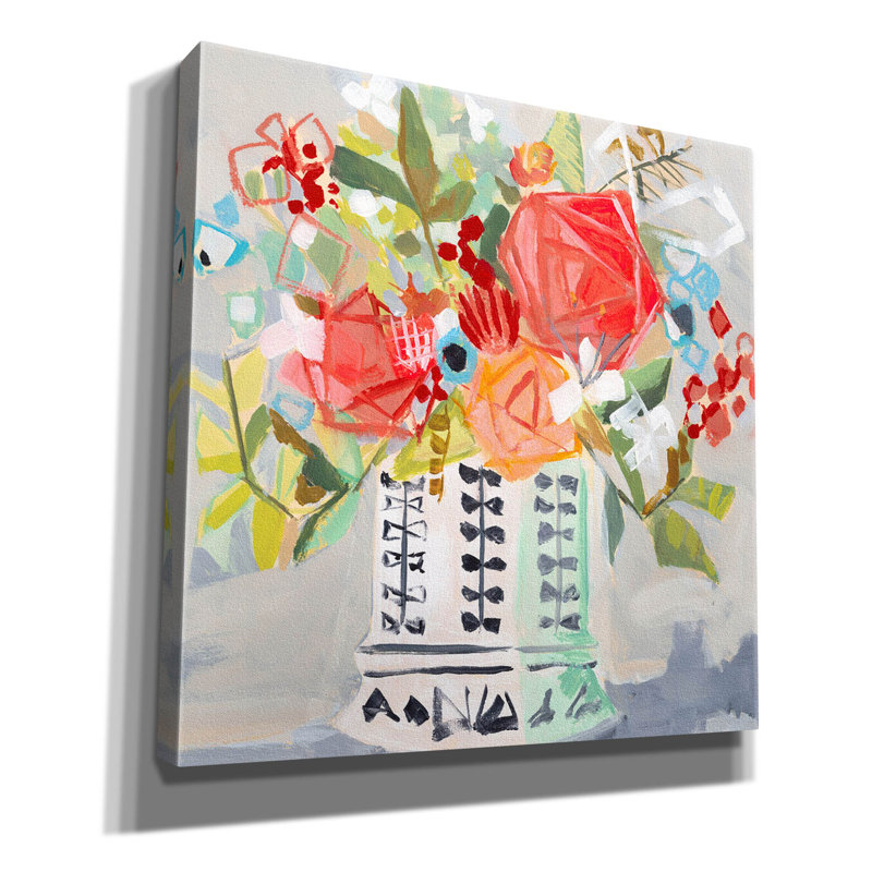 «Miranda's Bouquet» par Jenny Westenhofer, art mural sur toile, H 12 po x l 12 po x P 0,75 po