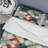 Natural Tones Grey And Beige Mosaic Geometric Shapes Duvet Cover-76290722-129935903