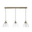 Anais 3 - Light Antique Brass Kitchen Island Pendant